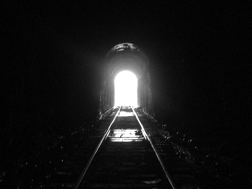 A light at the end of a tunnel